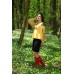 Embroidered blouse "Black&Yellow" 